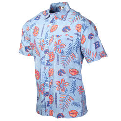 Wes And Willy Boise State Broncos Mens Vintage Floral Hawaiian Shirt