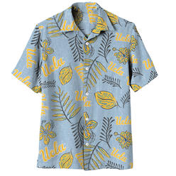Wes And Willy UCLA Bruins Mens Vintage Floral Hawaiian Shirt