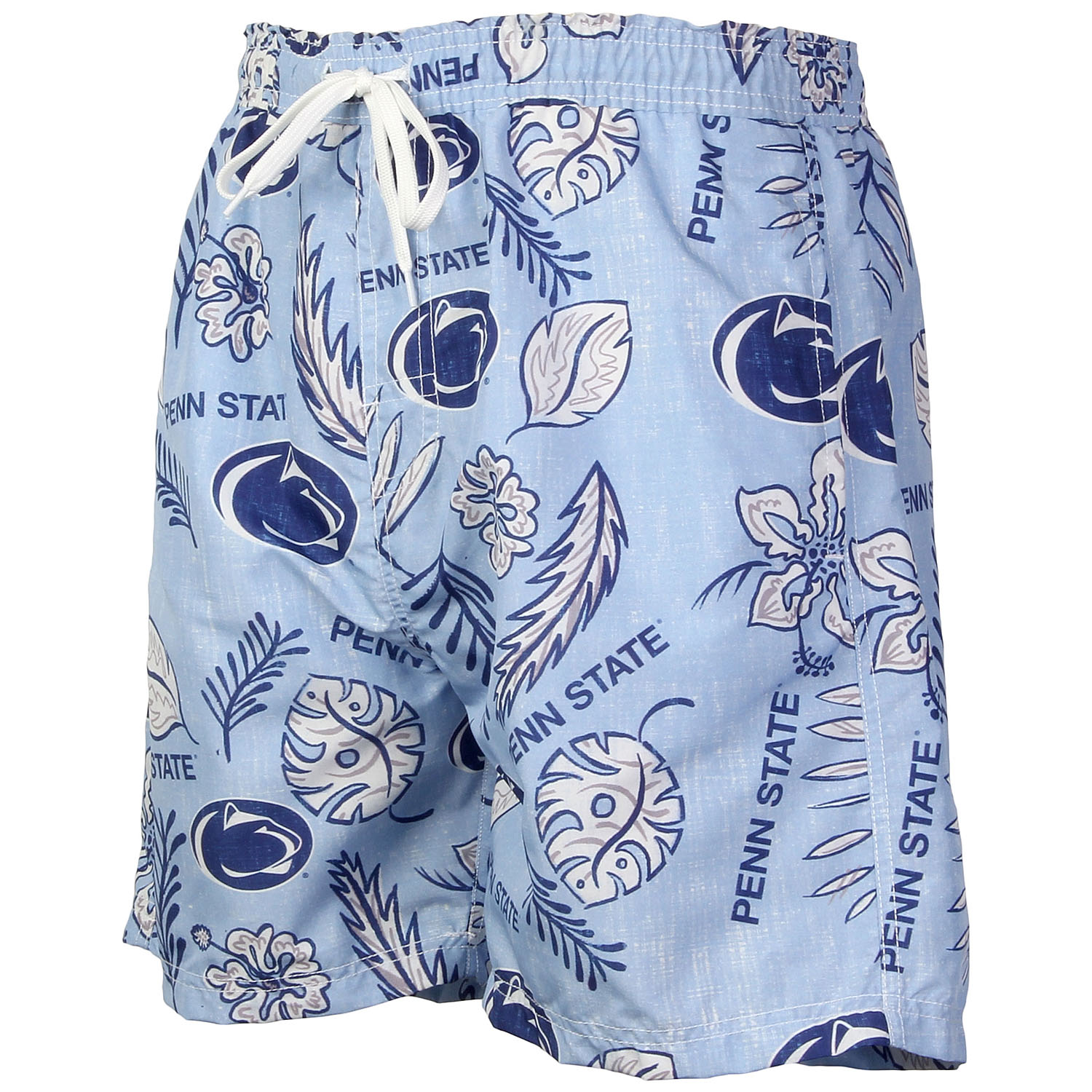 Wes And Willy Penn State Nittany Lions Mens College Vintage Floral Swim Trunks