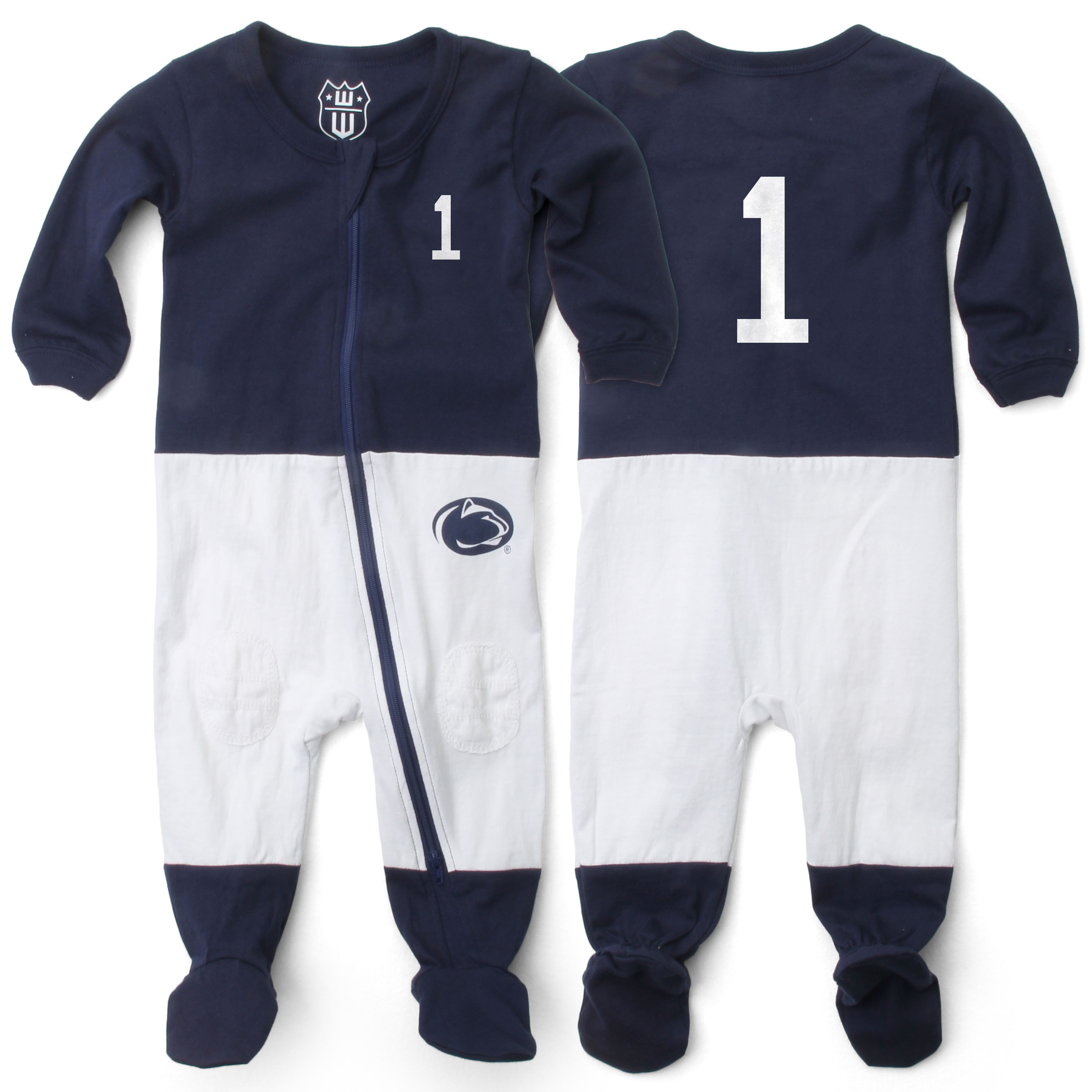 Wes And Willy Penn State Nittany Lions Baby College Football Jersey Sleeper