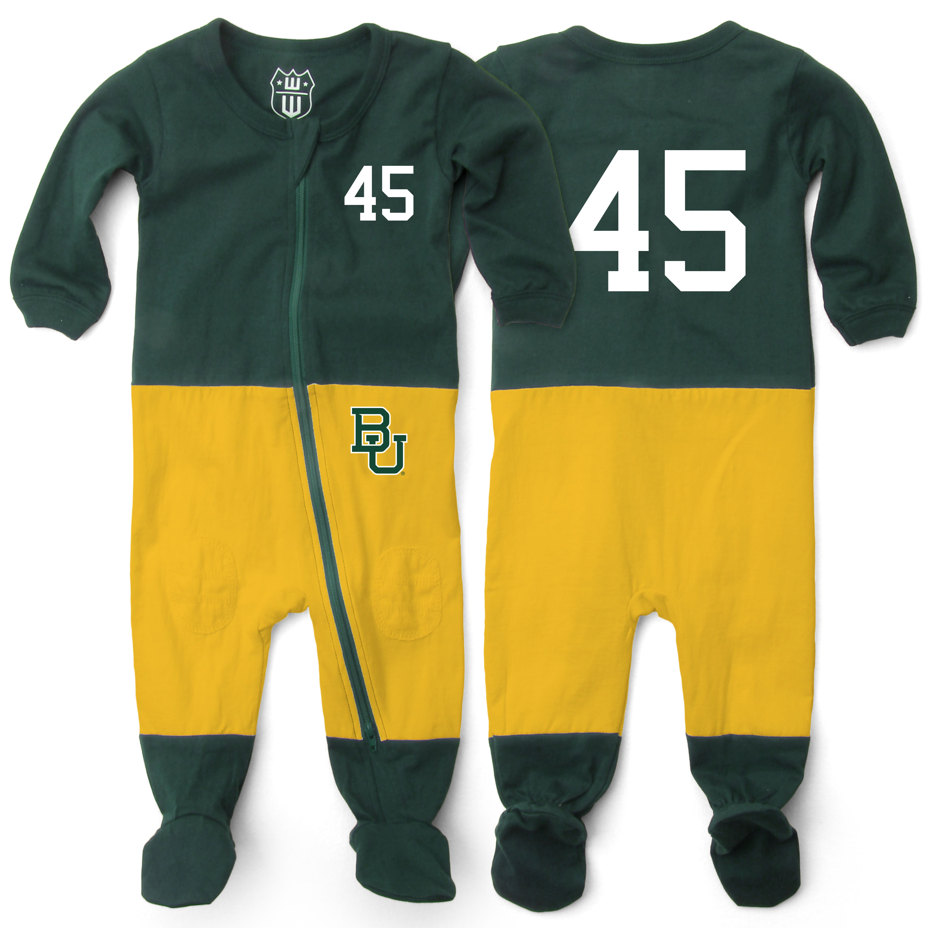 Wes And Willy Baylor Bears Baby College Football Jersey Sleeper