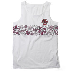 Wes And Willy Boston College Eagles Mens Floral Tank Top
