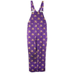 Wes And Willy LSU Tigers Mens College Lightweight Fashion Overalls