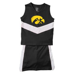 Wes And Willy Iowa Hawkeyes Girls and Toddlers Cheer Set