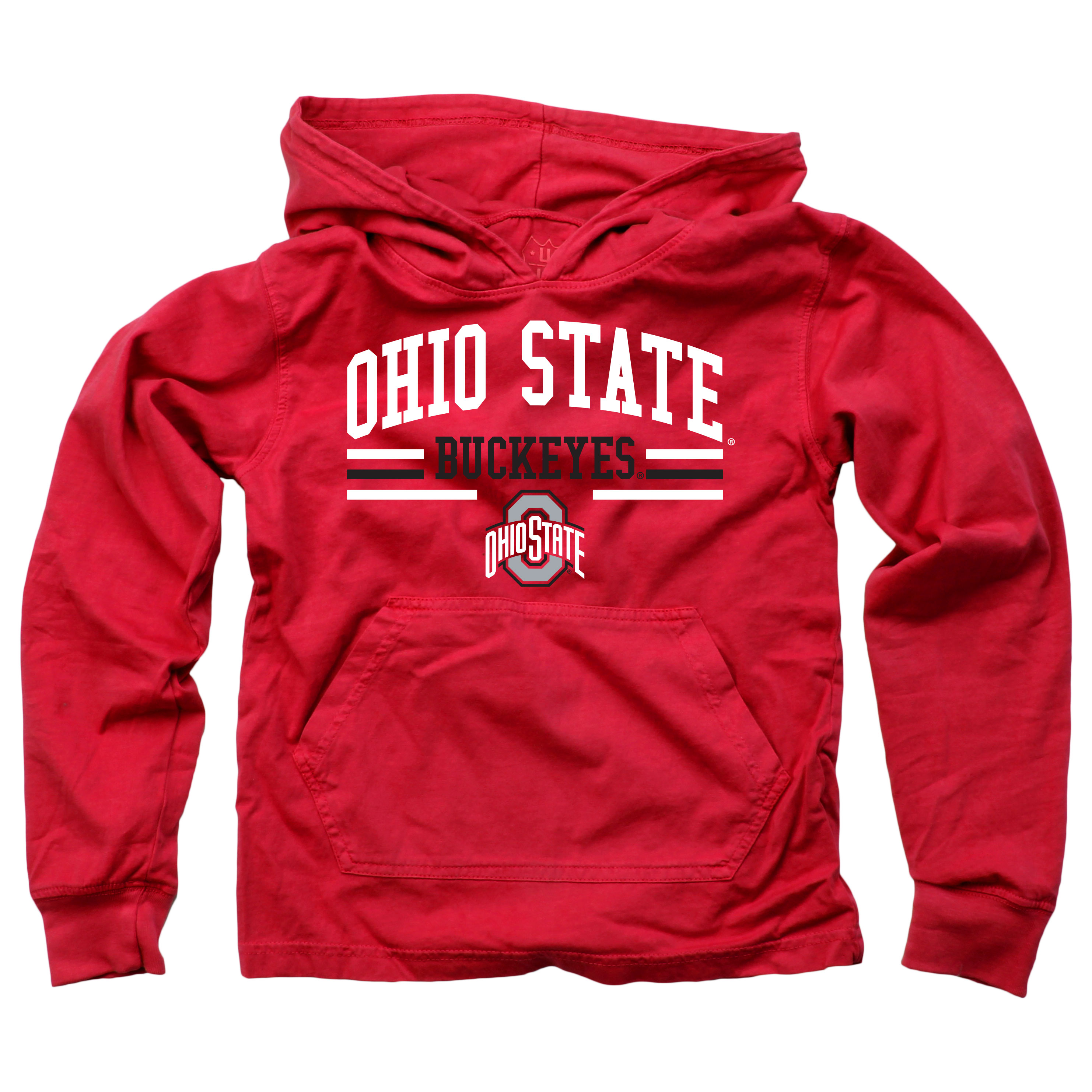 Wes And Willy Ohio State Buckeyes Youth Boys Long Sleeve Hooded T-Shirt