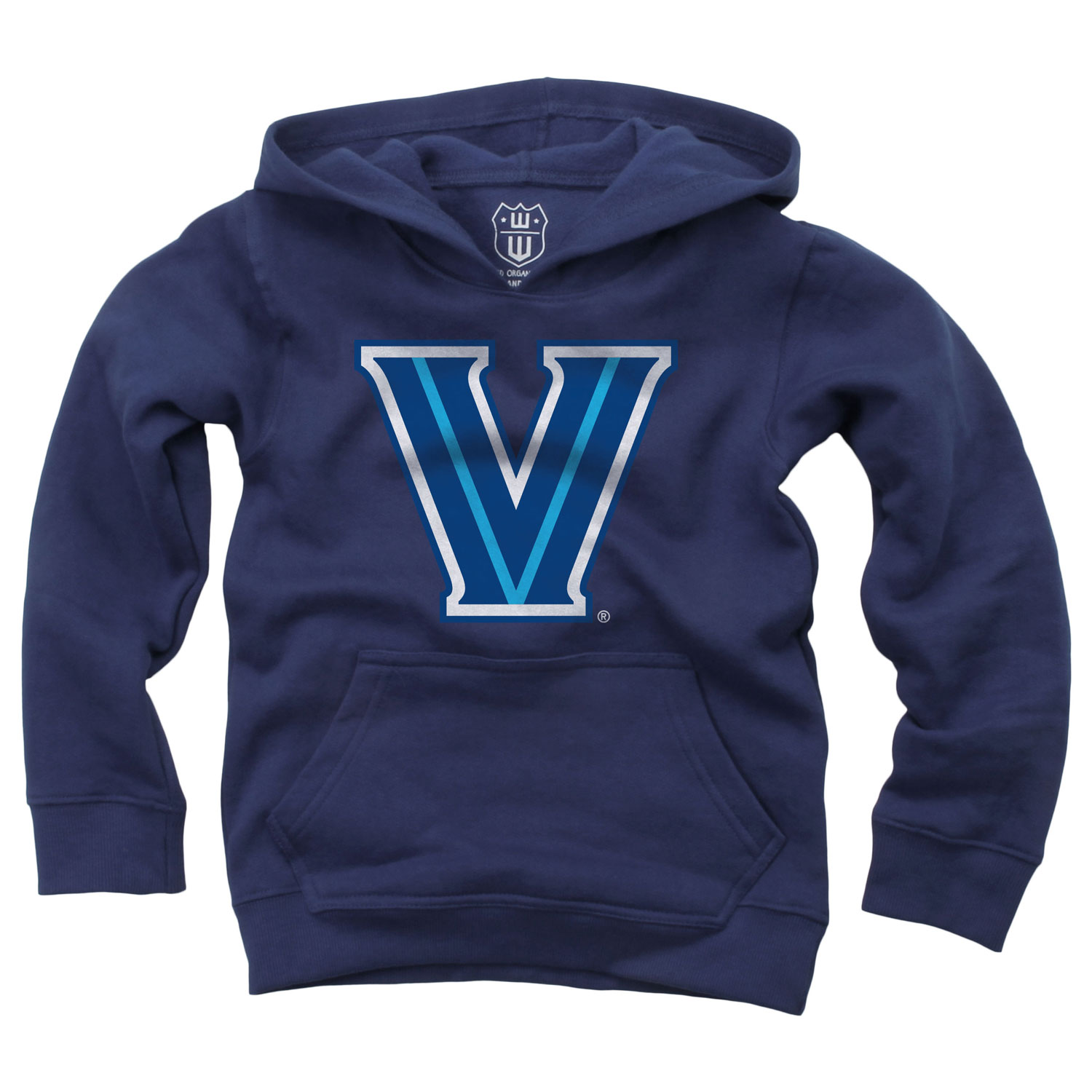 Wes And Willy Villanova Wildcats Youth Boys Team Logo Pullover Hoodie