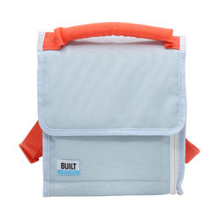BUILT IceHouse Gel Cube Polyester Freezable Lunch Tote - Ice Blue Coral
