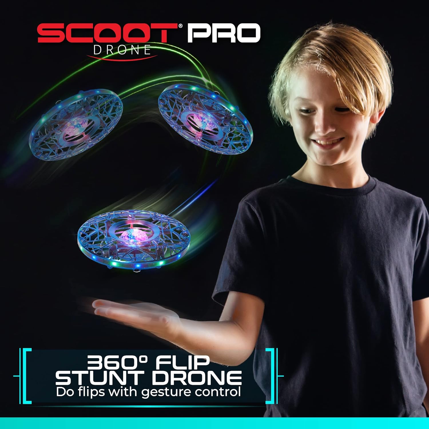 Force1 Scoot Pro Hand Operated Drone for Kids, Adults