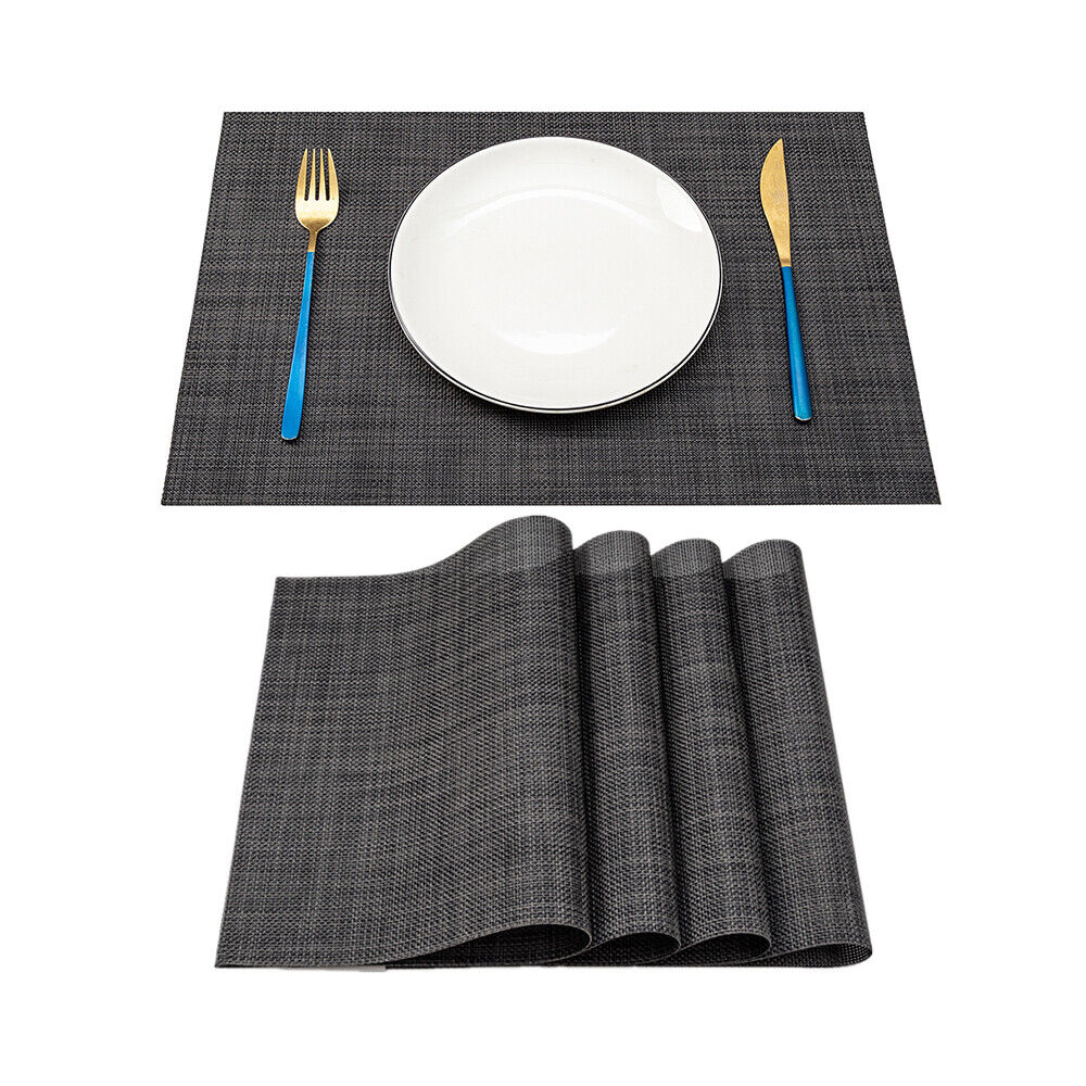 Stock Preferred Set of 4 Placemats Black/Brown