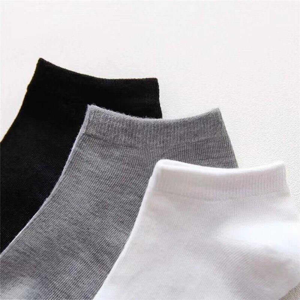 Stock Preferred 9Pairs Cotton Crew Socks Low Cut Grey