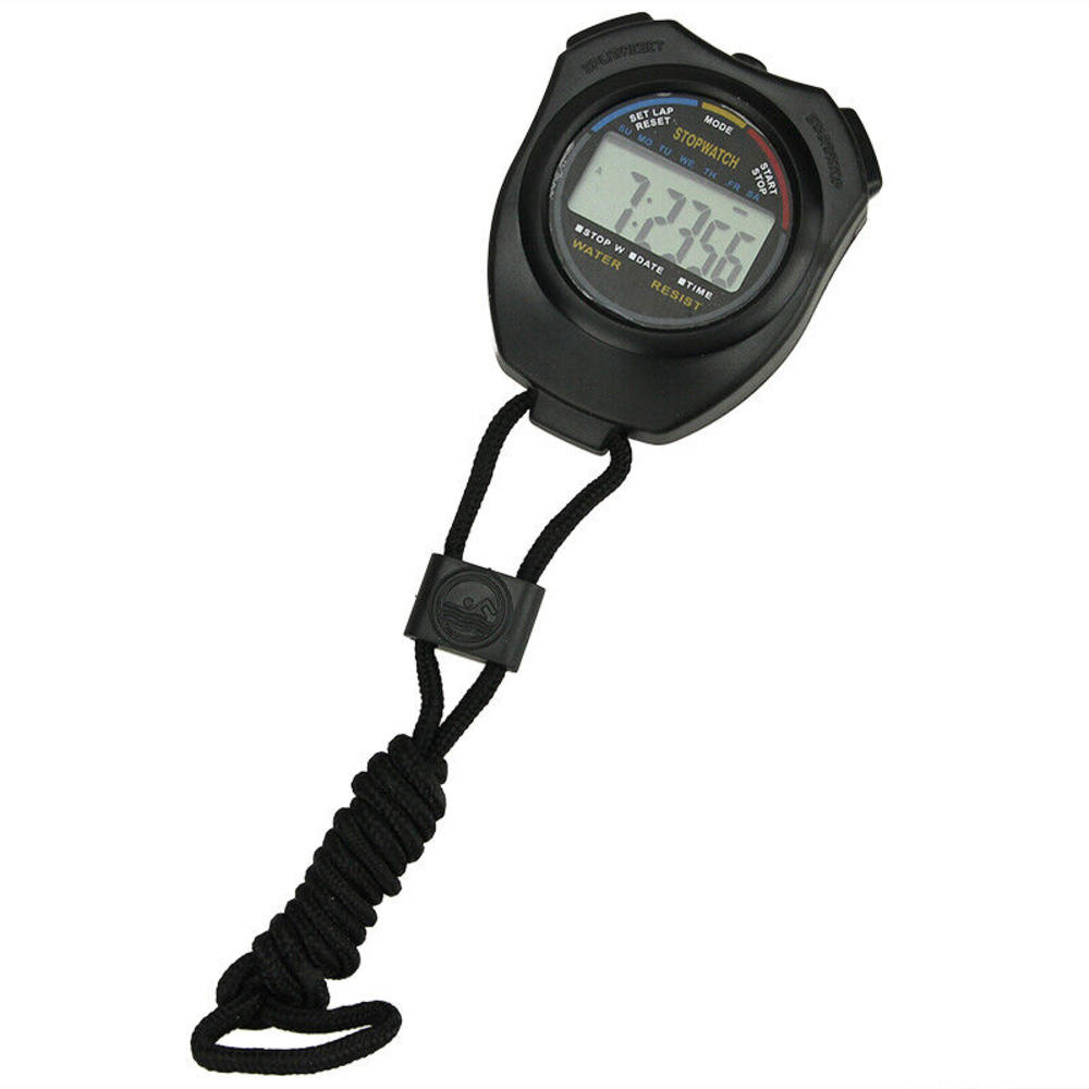 Stock Preferred Waterproof Digital LCD Stopwatch Sports Counter Chronograph Timer 5 Pcs