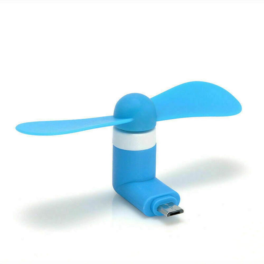 Stock Preferred Mini USB Fan For Cell Phone in Blue 4x9x1.5cm