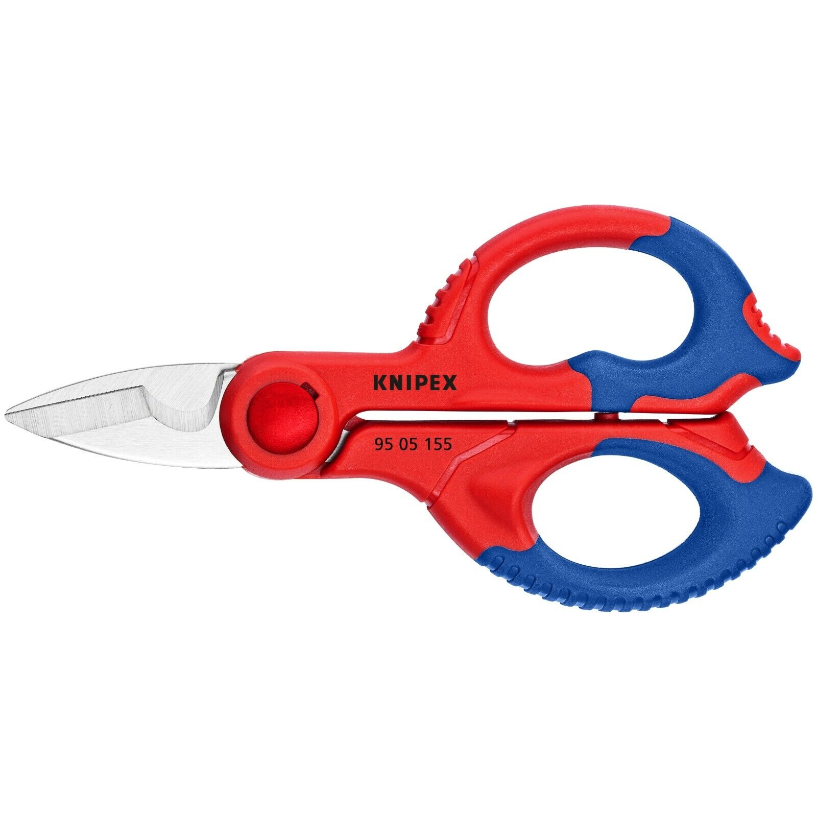Knipex Electrician Shears With Belt Clip 6 1/4" Red