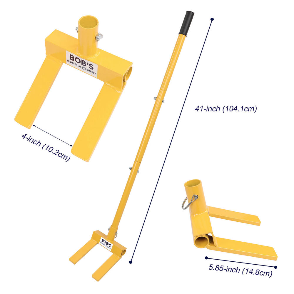 BISupply Pallet Buster Tool with Handle 3 Section 41in