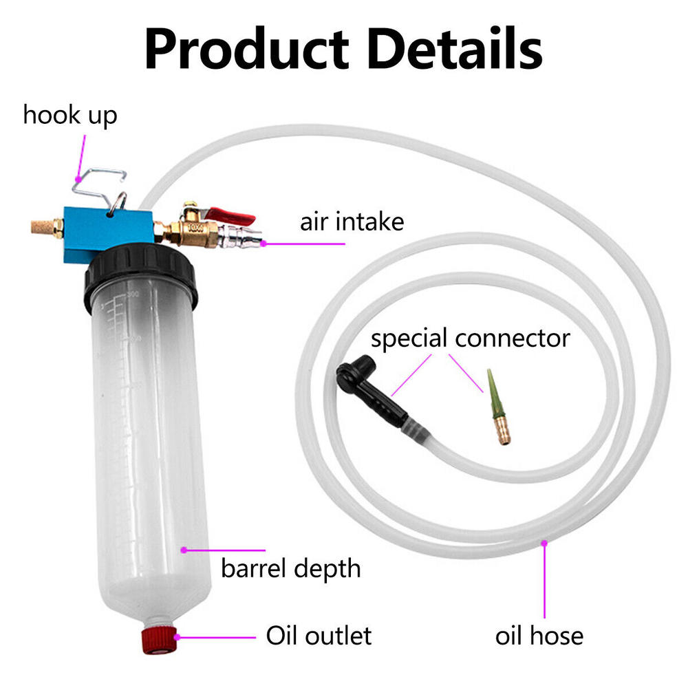Stock Preferred Brake Fluid Bleeder Kit Air Extractor Pump Oil