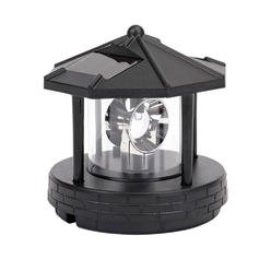 Stock Preferred Solar Lighthouse LED Garden Outdoor Black