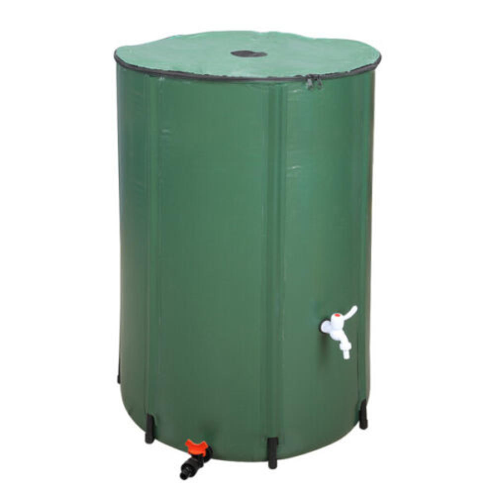 Stock Preferred Rain Barrel Water Collector Storage Tank 132 Gallon Green