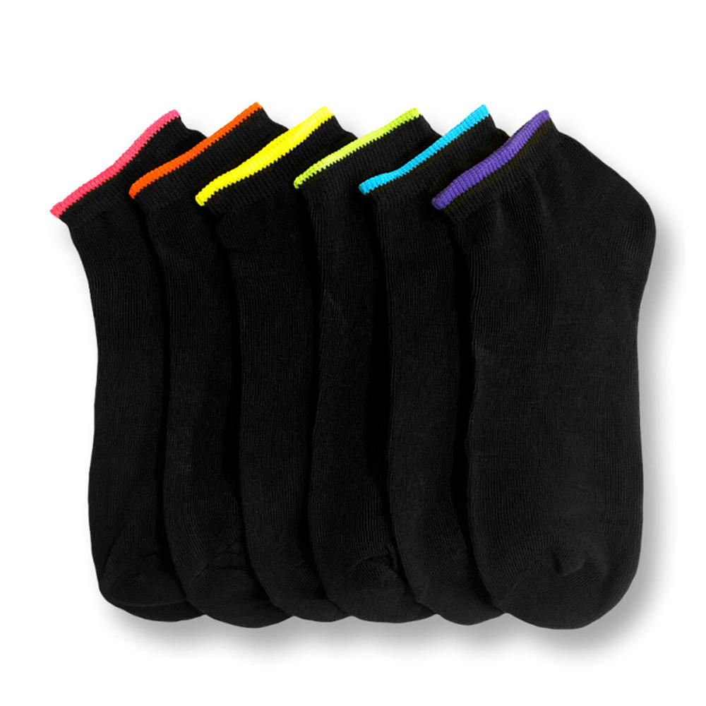 Stock Preferred 12 Pairs Women's Sports Ankle/Quarter Socks Crew Low Cut Spandex Plain Size 9-11 Black/S-A Low Cut