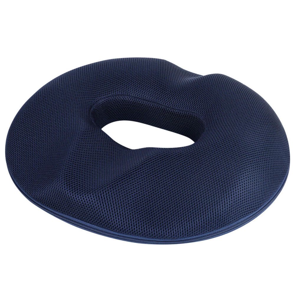 Stock Preferred Memory Foam Pillow Hemorrhoid Tailbone Cushion Navy Blue