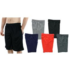 Stock Preferred Men's Gym Basketball Shorts Regular Medium 5Pack Solid