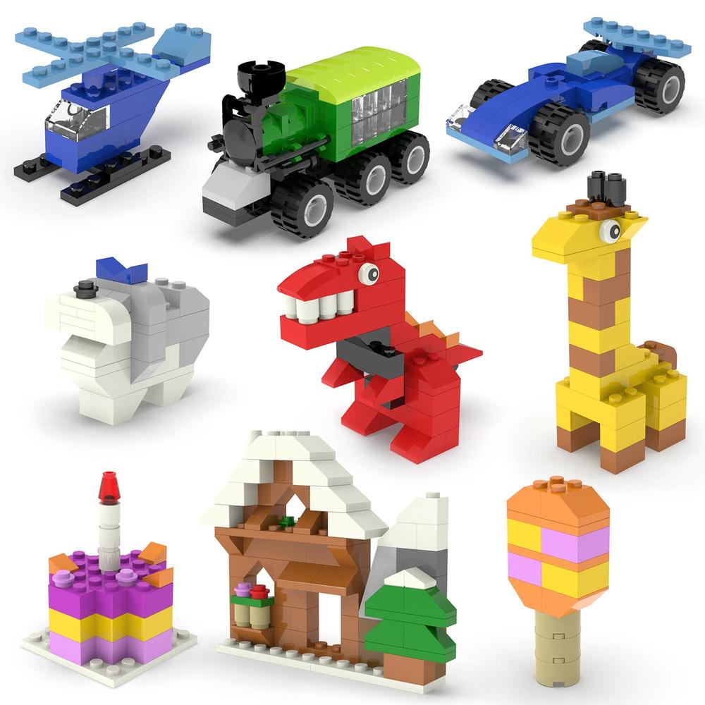 Fun Little Toys 1100 PCs Assorted Creative Building Blocks
