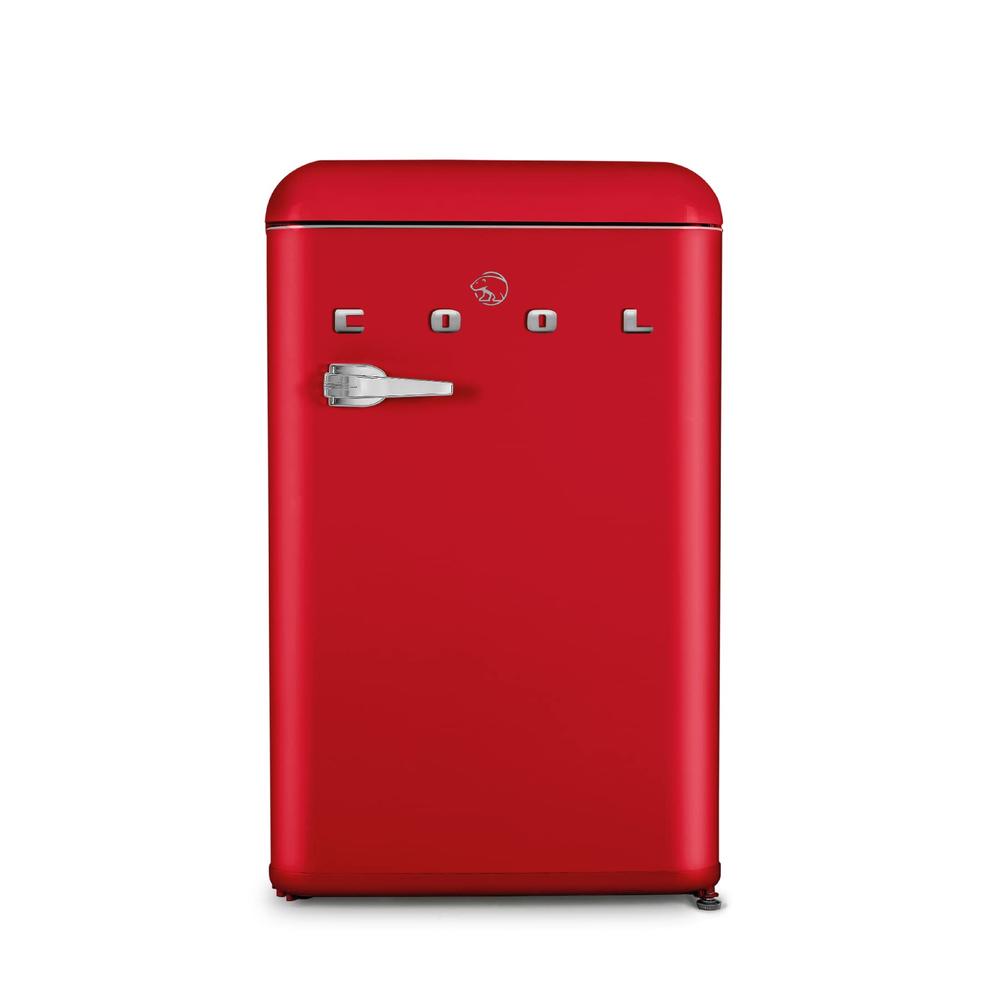 Commercial Cool 4.4 Cu. Ft. Retro Refrigerator,Red