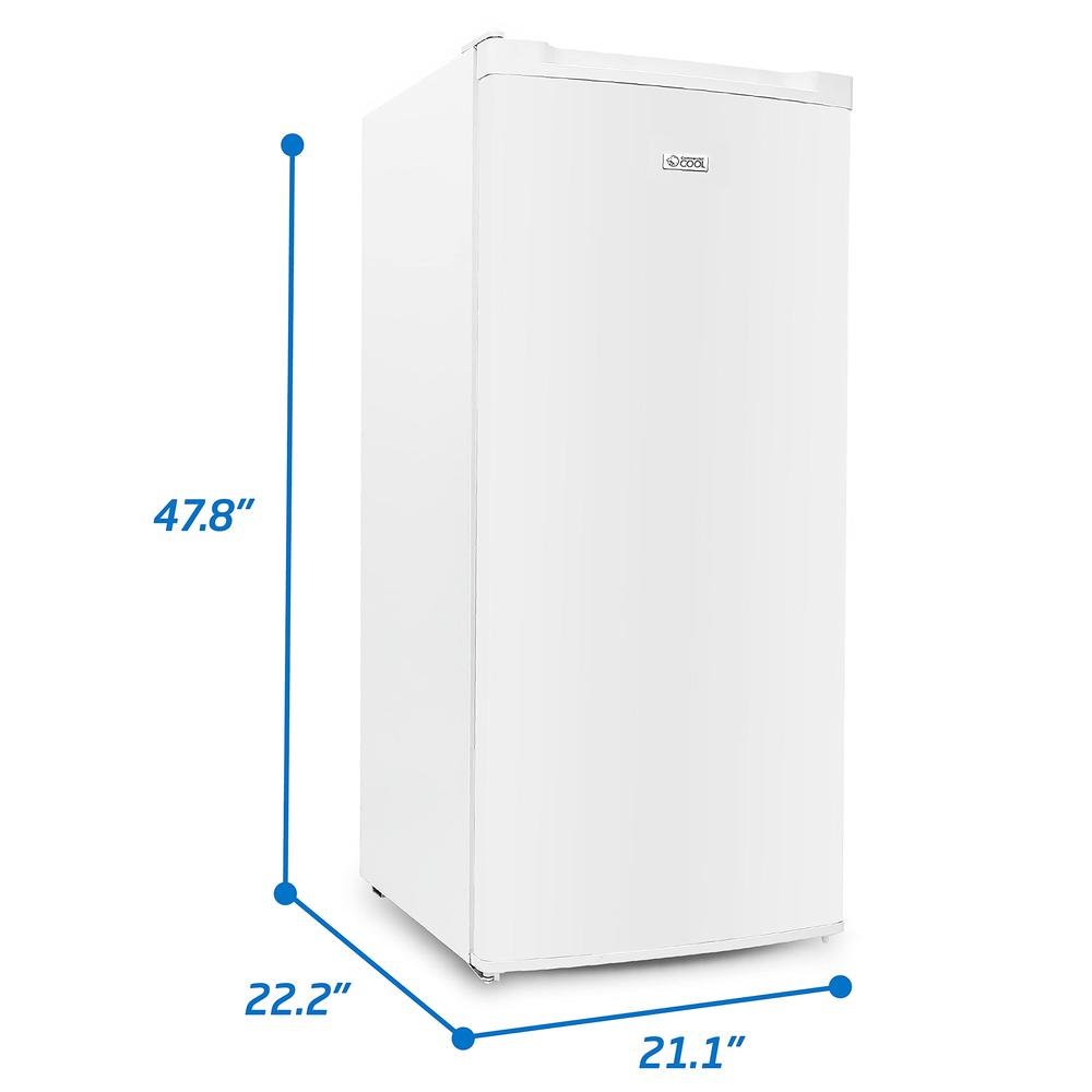 Commercial Cool 5.0 Cu. Ft. Upright Freezer,White