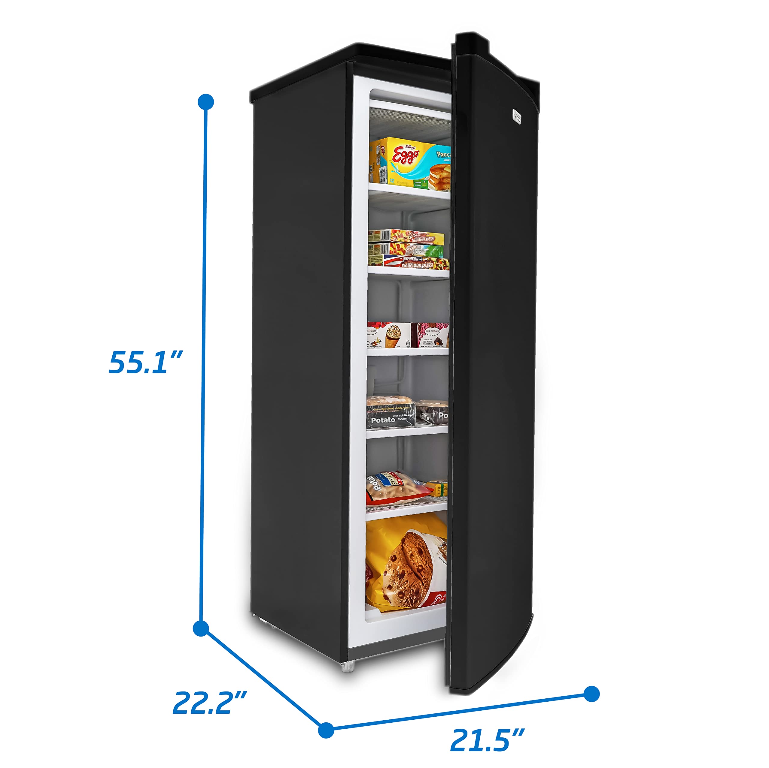 Commercial Cool 6.0 Cu. Ft. Upright Freezer,Black