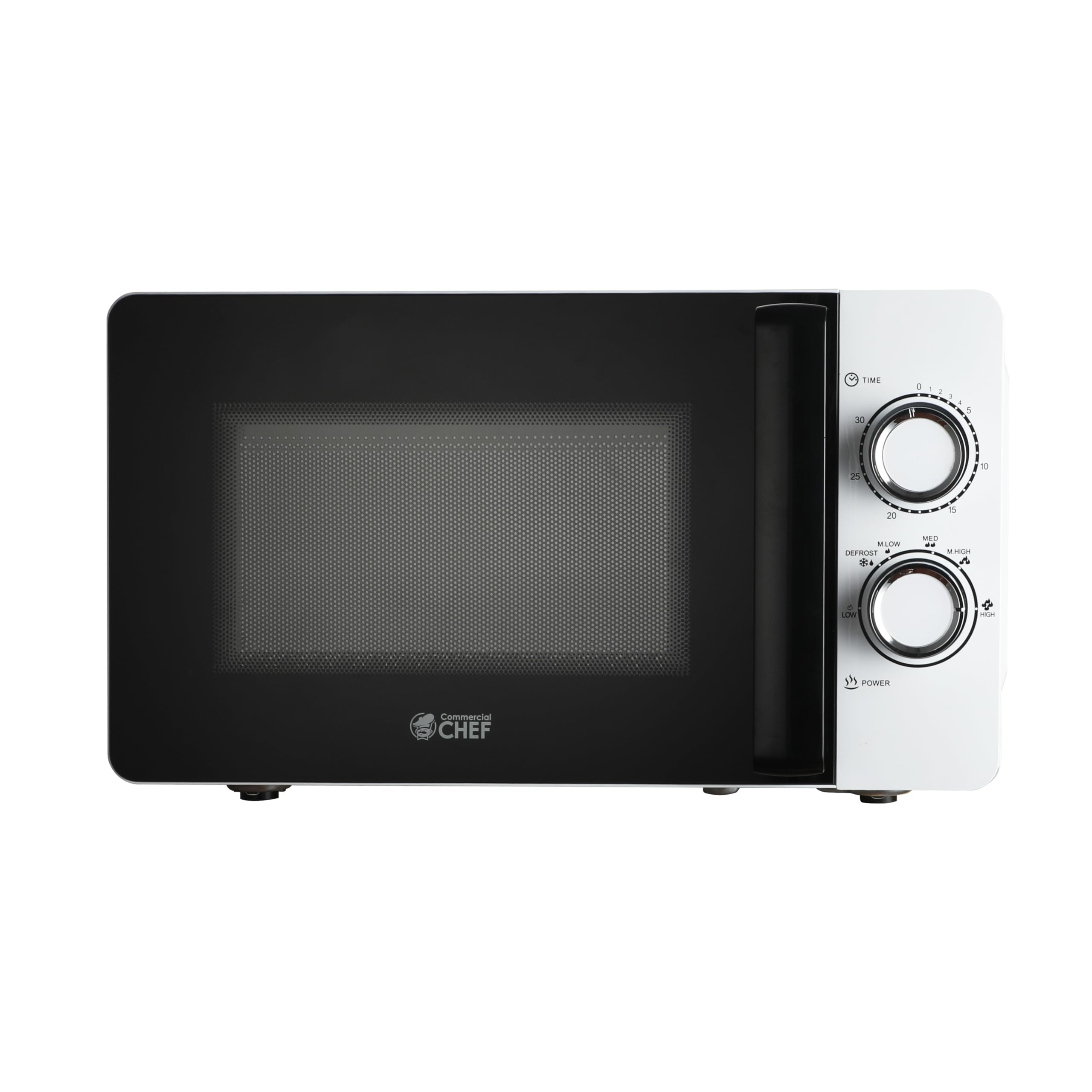 Commercial Chef 0.7 cu ft. 700 - Watt Countertop Microwave Oven, White