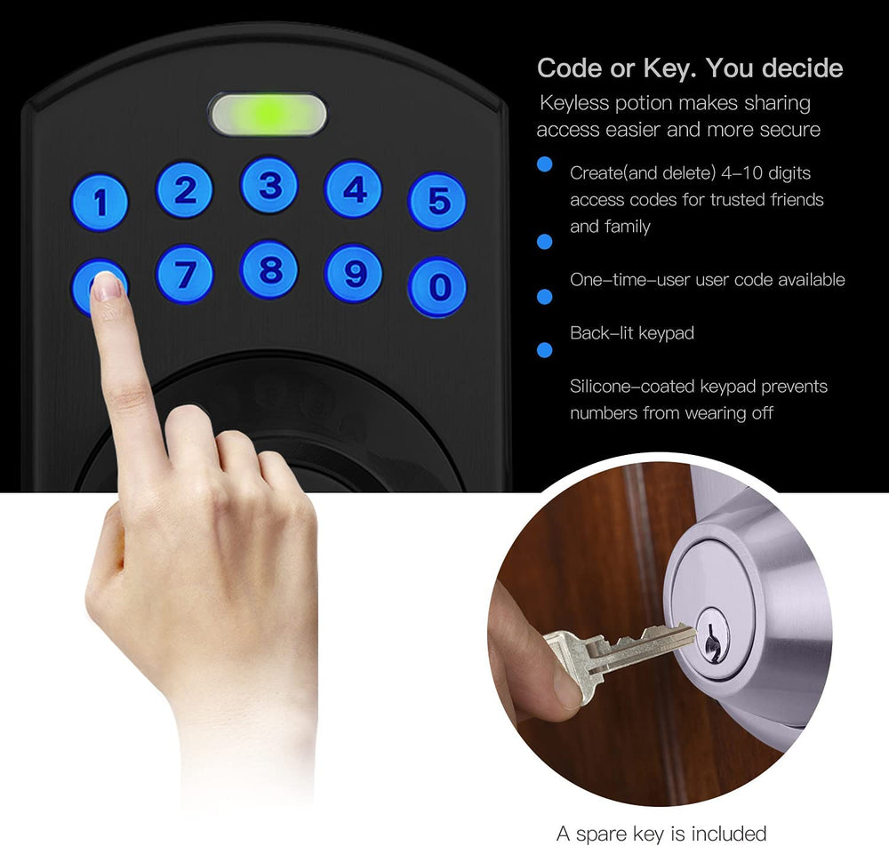 Tacklife Electronic Deadbolt Door Lock with Keypad