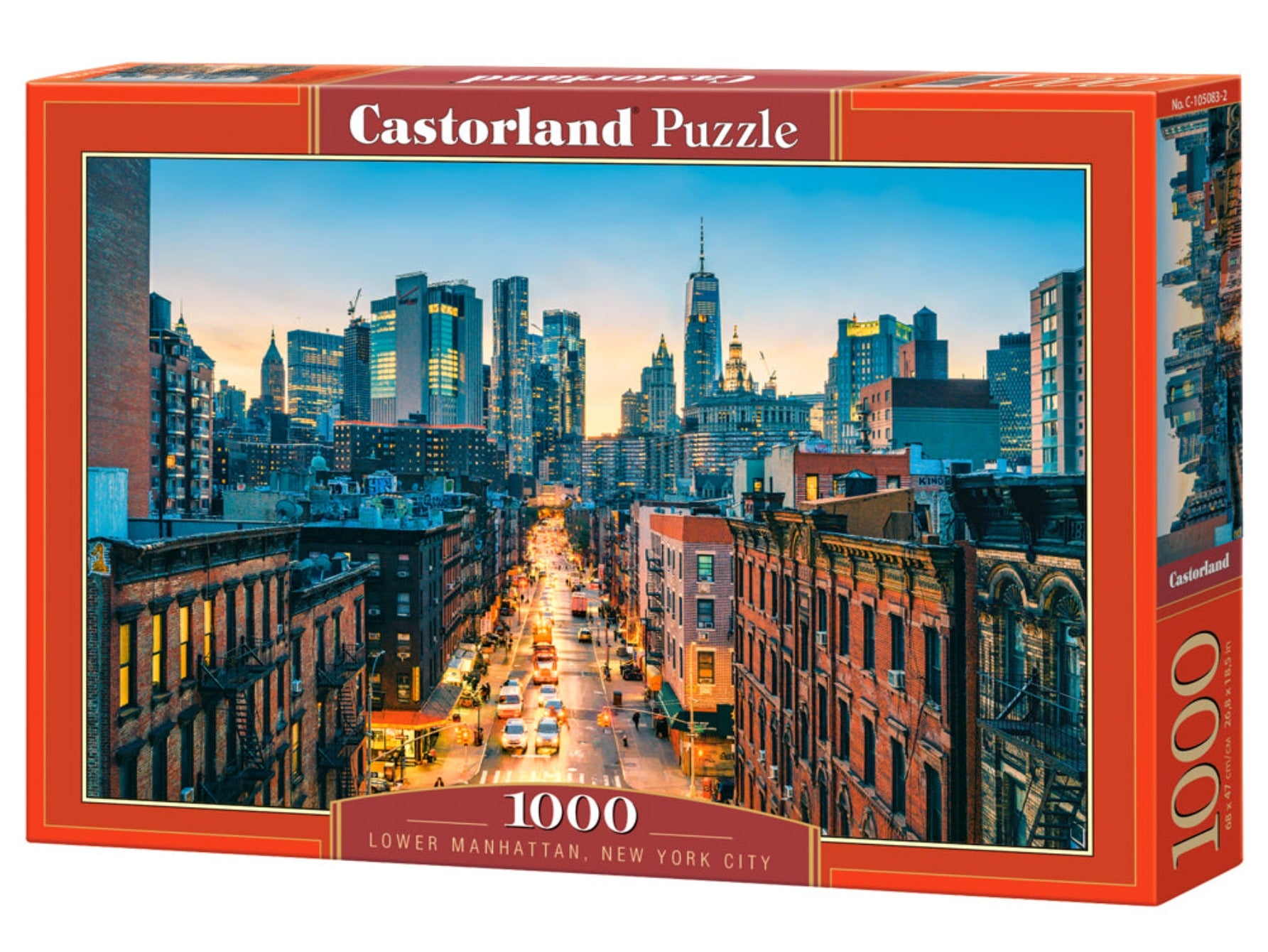 CASTORLAND 1000 Piece Jigsaw Puzzles, Lower Manhattan, New York City , NYC, City view puzzle,  USA puzzles, Adult