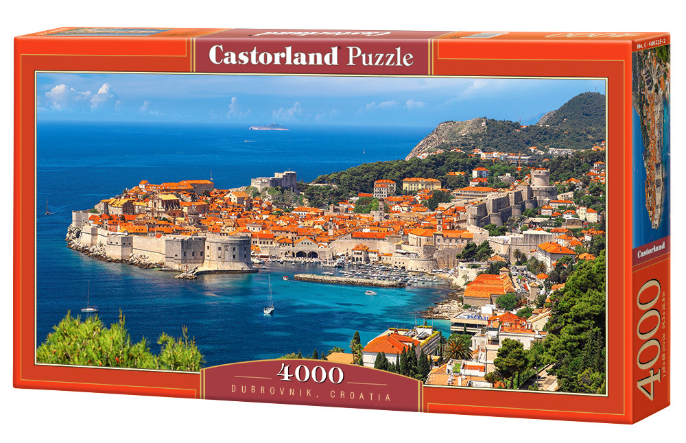 CASTORLAND 4000 Piece Jigsaw Puzzles, Dubrovnik, Croatia, Adriatic sea, Touristic place, Seaside, Adult Puzzle, Castor