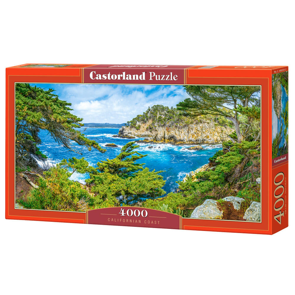 CASTORLAND 4000 Piece Jigsaw Puzzles, Californian Coast, USA, Spectaculat lanscape view, Seaside, Ocean view, Adult