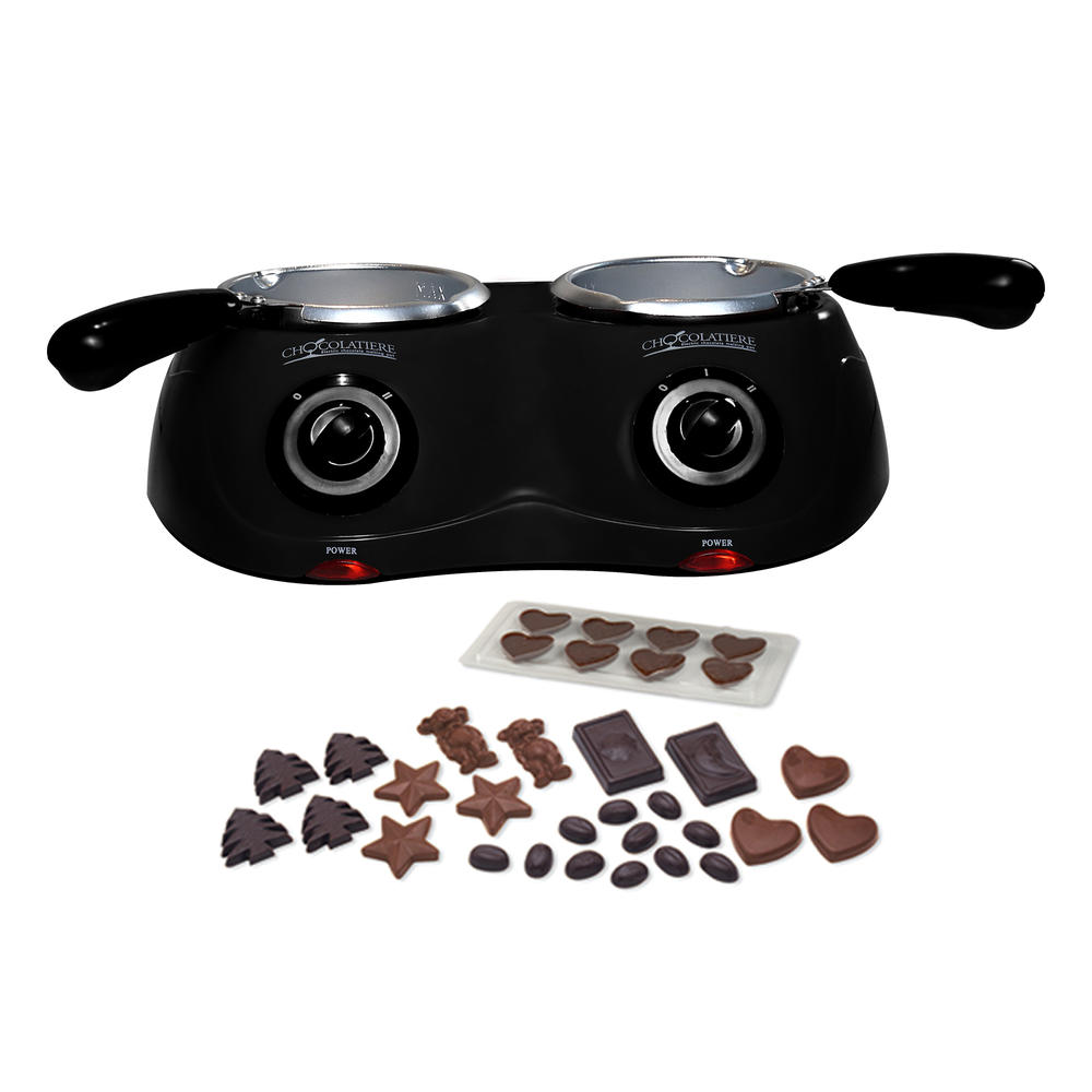 Total Chef Deluxe Chocolatiere Dual Chocolate Melter, 17.6 oz (500 g)