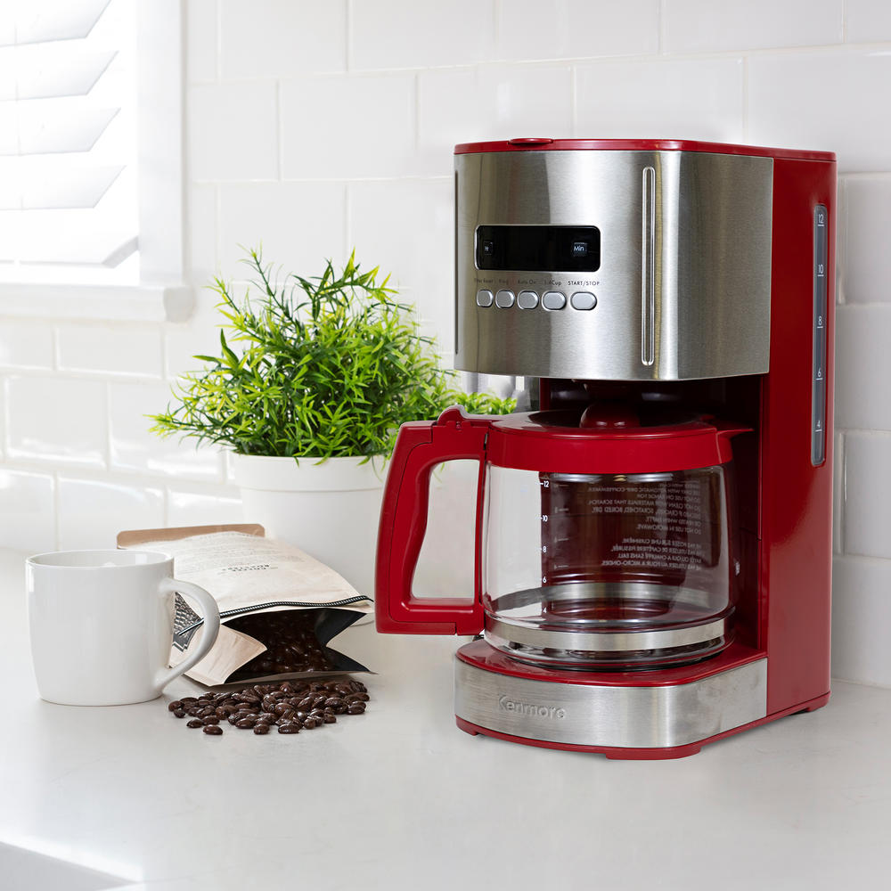 Kenmore Aroma Control Programmable 12-cup Coffee Maker, Red