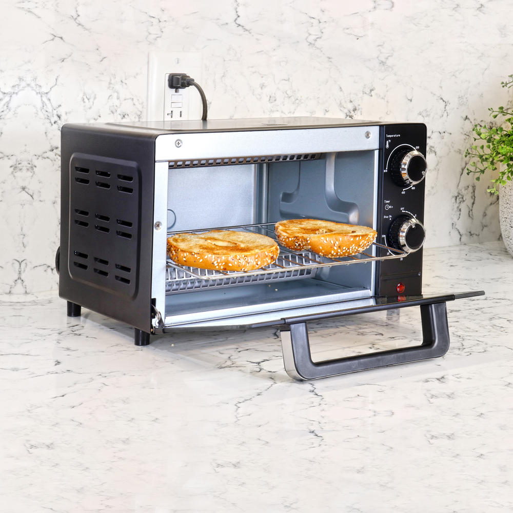 Total Chef 4-Slice Toaster Oven, 1000 Watts