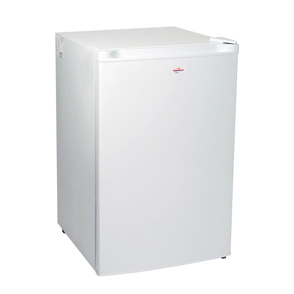 Koolatron Compact Upright Freezer, 3.1 cu ft (88L) White Manual Defrost