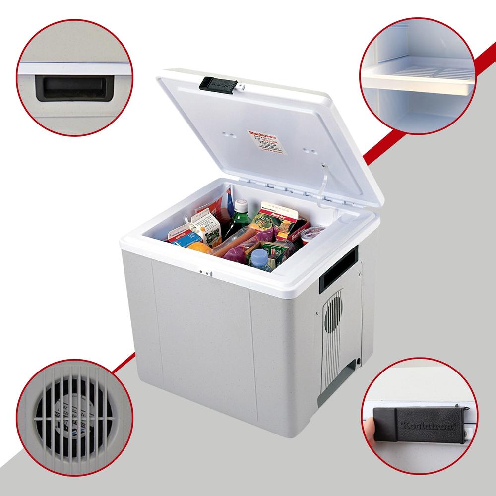 Koolatron Thermoelectric Iceless 12V Cooler/Warmer 29 qt (27L), Gray