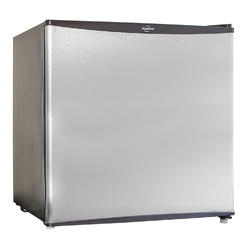 Koolatron Stainless Steel Compact Fridge with Freezer, 1.6 cu ft (44L)