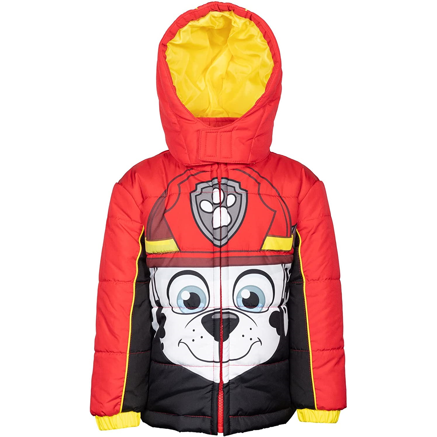 Paw Patrol Toddler Boys' Marshall Hooded Puffer Jacket, Sizes 2T-5T