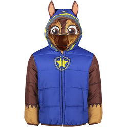 Paw Patrol Toddler Boys' Chase Hooded Puffer Jacket, Sizes 2T-5T