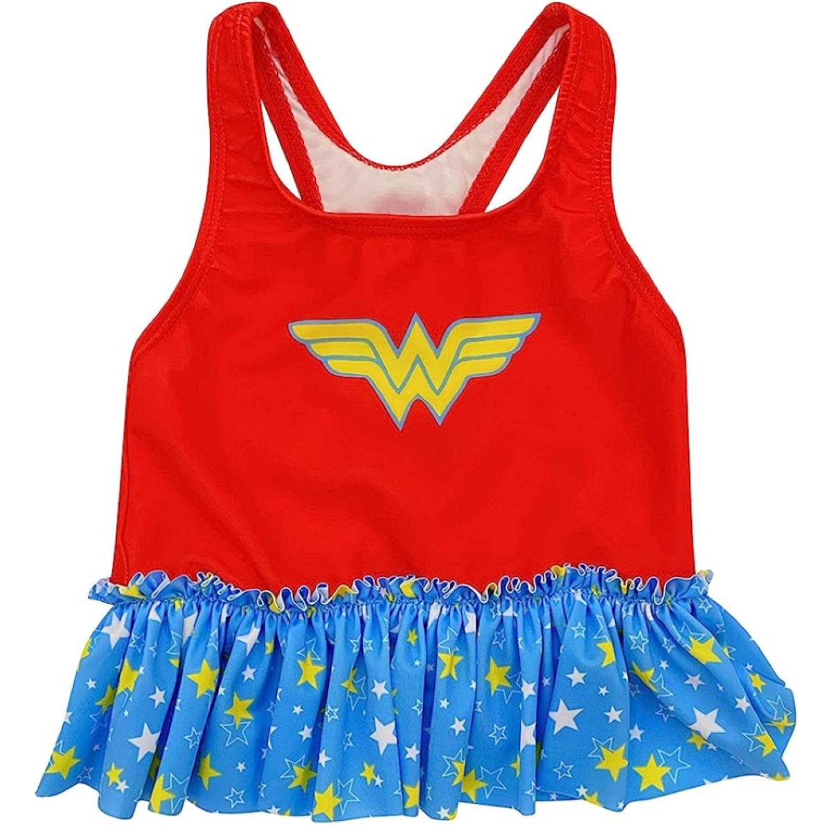 DC Comics Baby Girls' Wonder Woman 2 Piece Tankini Swimsuit, Sizes 6-24 Months