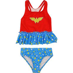 DC Comics Baby Girls' Wonder Woman 2 Piece Tankini Swimsuit, Sizes 6-24 Months