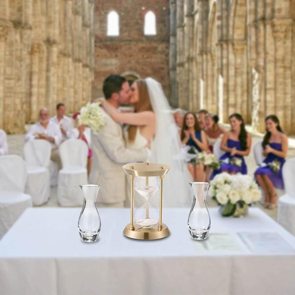 thinkstar Diy Sand Timer, Brass Empty Hourglass For Wedding Sand ...