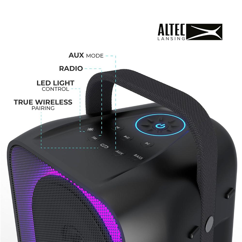 Altec Lansing Wireless Speaker, Travel Bluetooth Speaker with ...