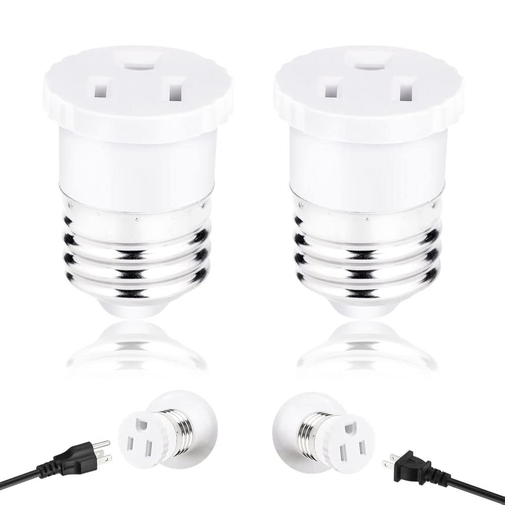 thinkstar 2 Pack, Light Socket To Plug Adapter, Convert Light Bulb ...