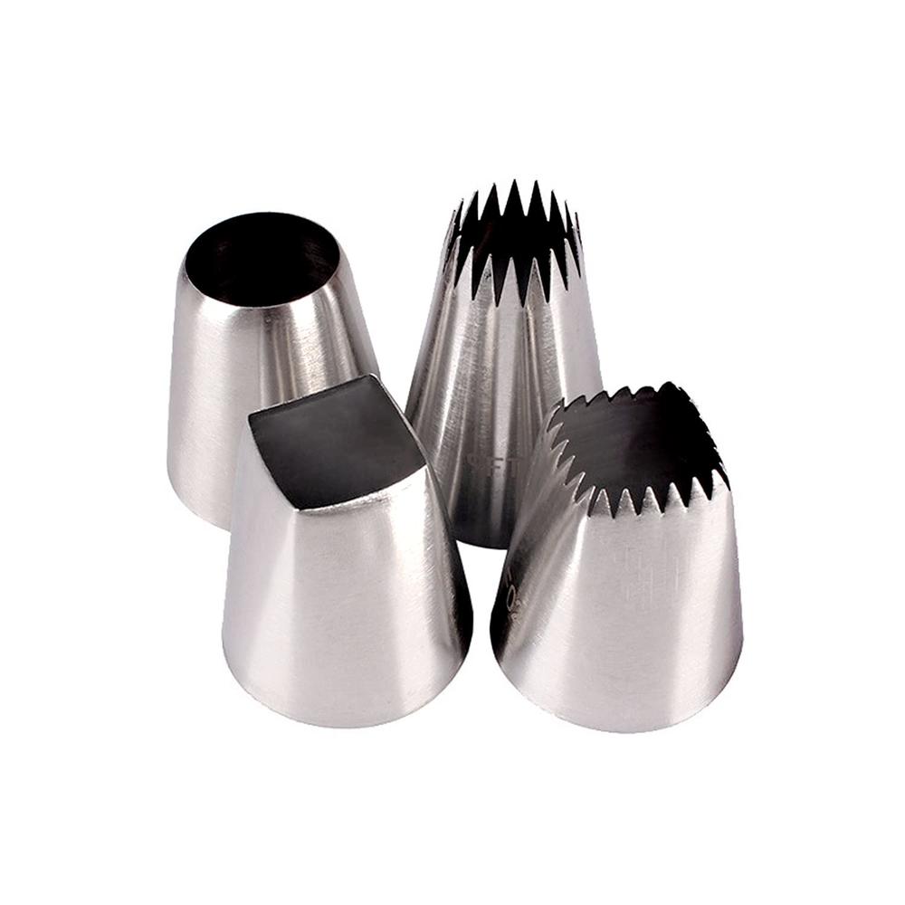 Spider Tips Set thinkstar Extra Large Piping Tips Set, Stainless Steel Round Piping ...