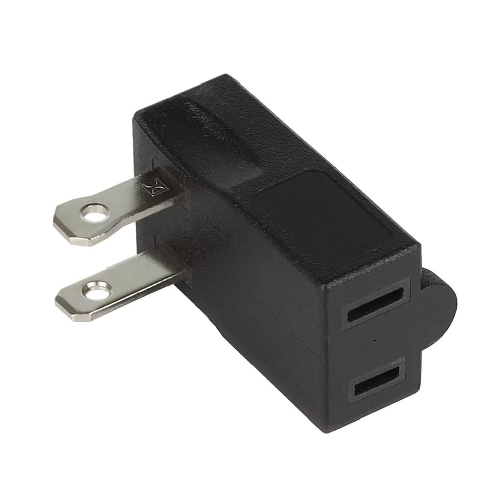 thinkstar Polarized 2-Prong L Type Adapter, Vertical Right Angled Down ...