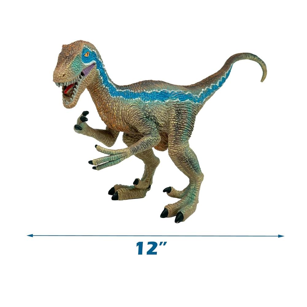 thinkstar Velociraptor Dinosaur Toy For Kids, Raptor Dino Figurine For ...