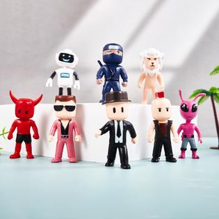 thinkstar Stumble Guys Toys, 8Pcs 2.6 Inches Pvc Stumble Guys Figures,  Character Figures For Collecting, Decorating